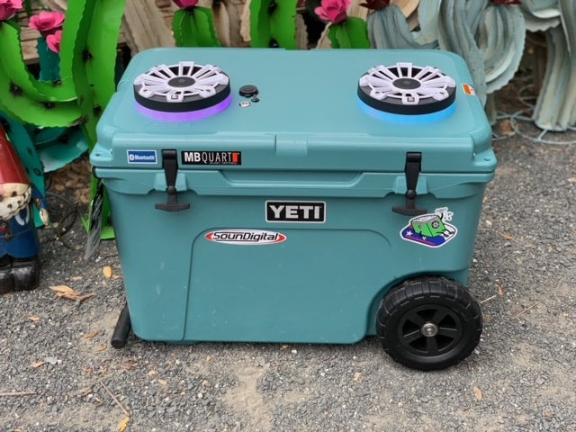 Yeti Tundra HAUL Cooler with Live Round Sound Audio System Service